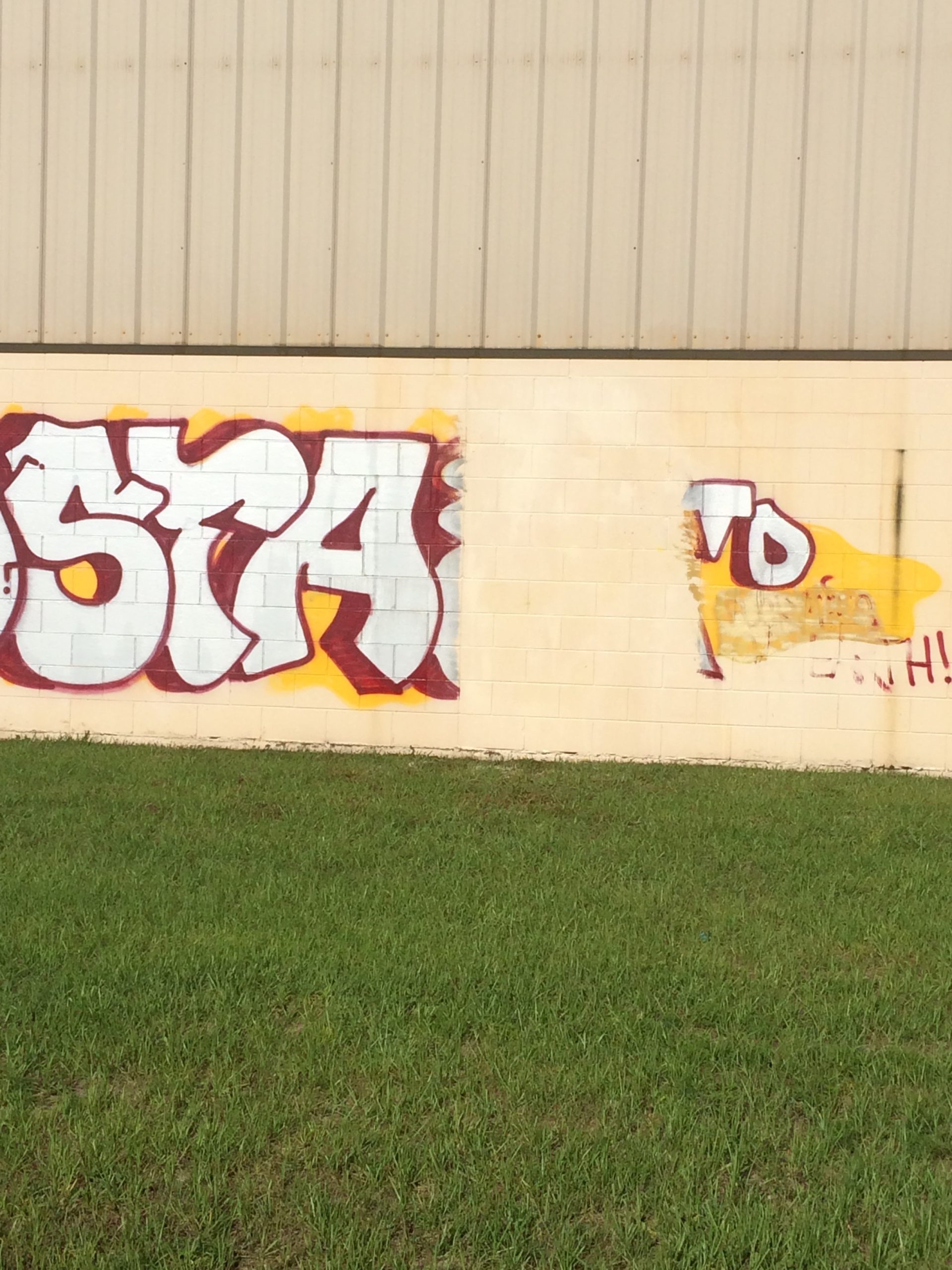 Graffiti Pressure Washed